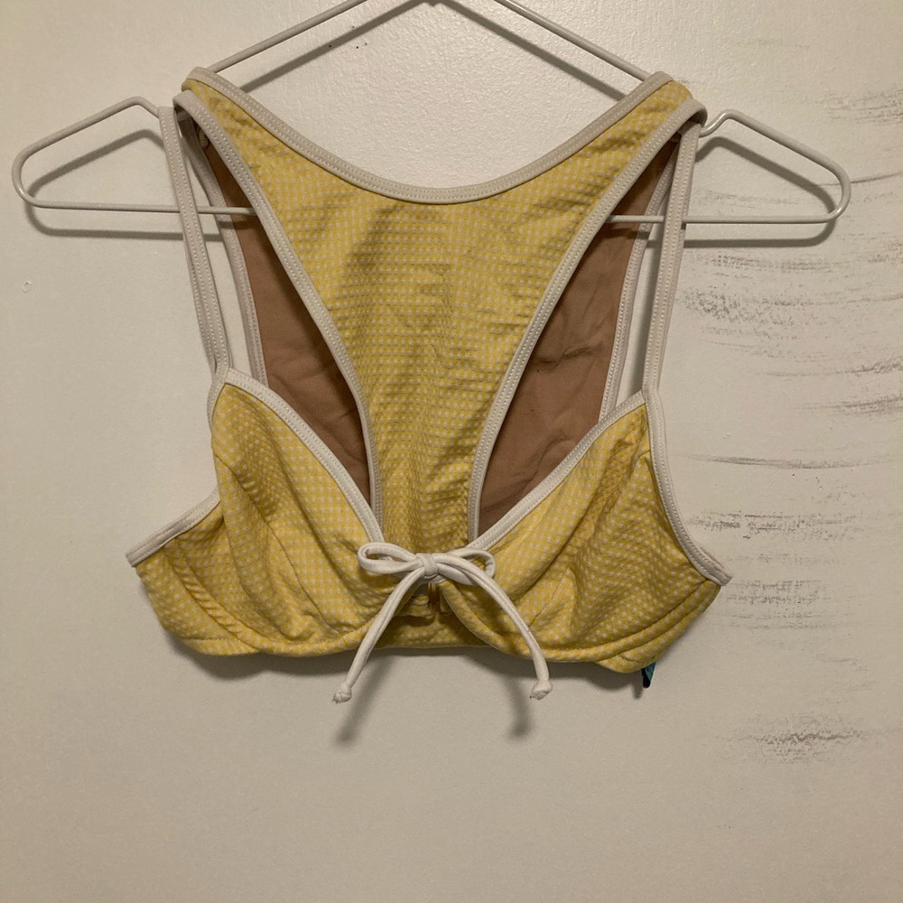 Yellow 90s High-leg/ high cut bikini